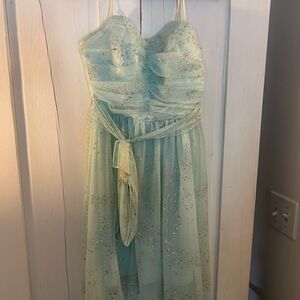 dELiA*s Vintage Sparkling Aqua Formal Dress